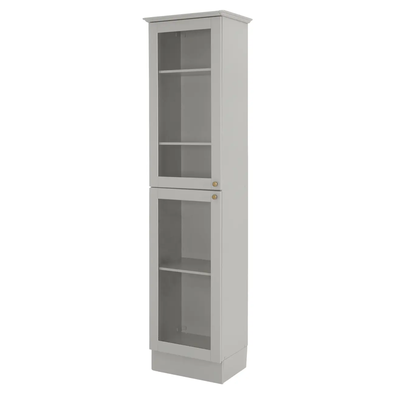 PANELEIRO 2 PORTAS 50 CM X 2,17 M NANCY - CINZA PROVENCE/INCOLOR - Foto 3