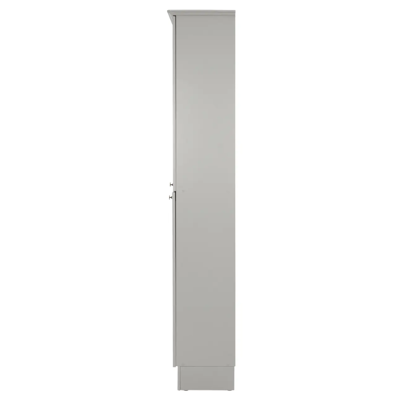 PANELEIRO 2 PORTAS 50 CM X 2,17 M NANCY - CINZA PROVENCE/INCOLOR - Foto 4