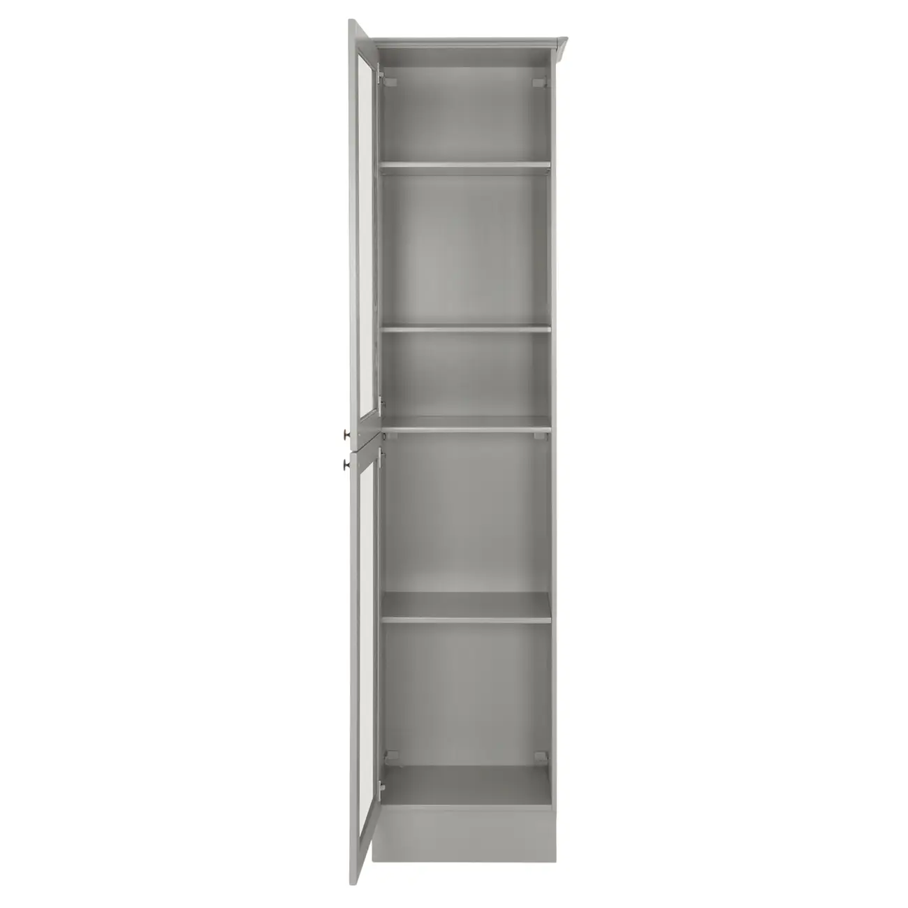 PANELEIRO 2 PORTAS 50 CM X 2,17 M NANCY - CINZA PROVENCE/INCOLOR - Foto 5