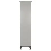 PANELEIRO 2 PORTAS 50 CM X 2,17 M NANCY - CINZA PROVENCE/INCOLOR - Foto 9