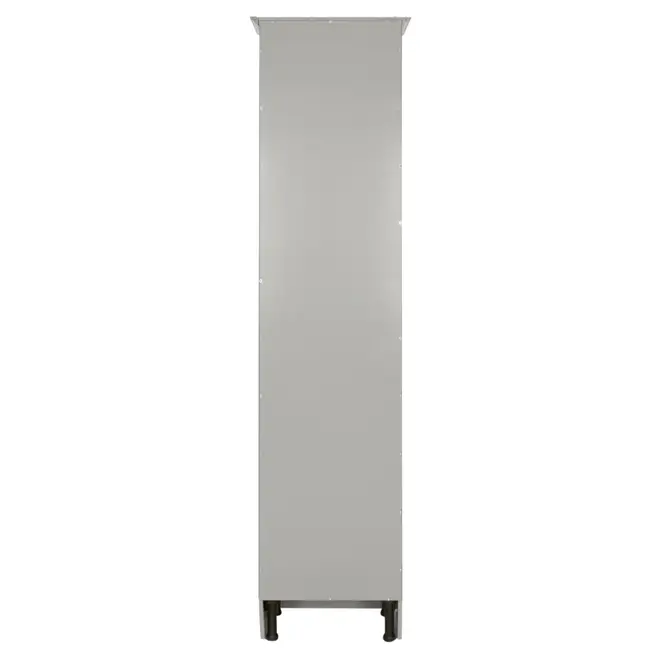 PANELEIRO 2 PORTAS 50 CM X 2,17 M NANCY - CINZA PROVENCE/INCOLOR - Foto 9