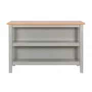 BALCÃO DE COZINHA 1,40 M X 80 CM NANCY - CINZA PROVENCE/AMÊNDOA - Foto 1