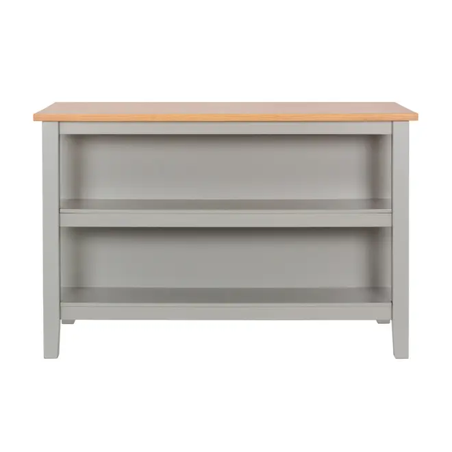BALCÃO DE COZINHA 1,40 M X 80 CM NANCY - CINZA PROVENCE/AMÊNDOA - Foto 1