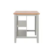 BALCÃO DE COZINHA 1,40 M X 80 CM NANCY - CINZA PROVENCE/AMÊNDOA - Foto 3