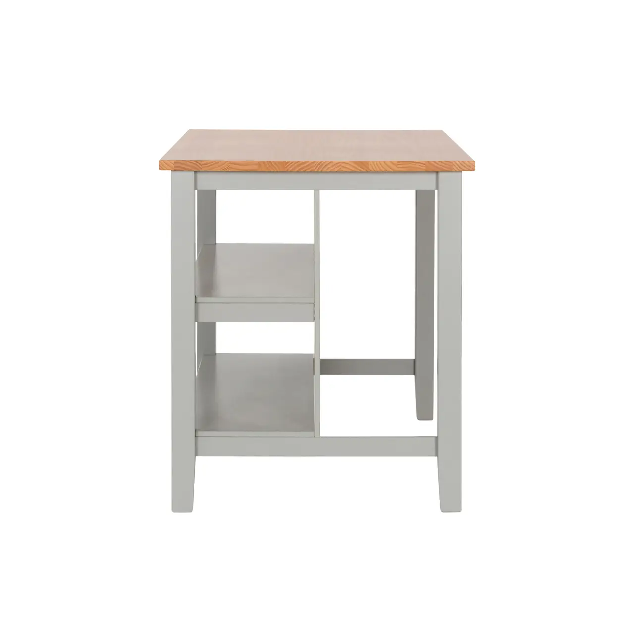 BALCÃO DE COZINHA 1,40 M X 80 CM NANCY - CINZA PROVENCE/AMÊNDOA - Foto 3