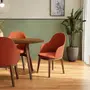 CADEIRA DE JANTAR COM BRAÇOS KLOE - NOZES/TERRACOTA - Foto 11