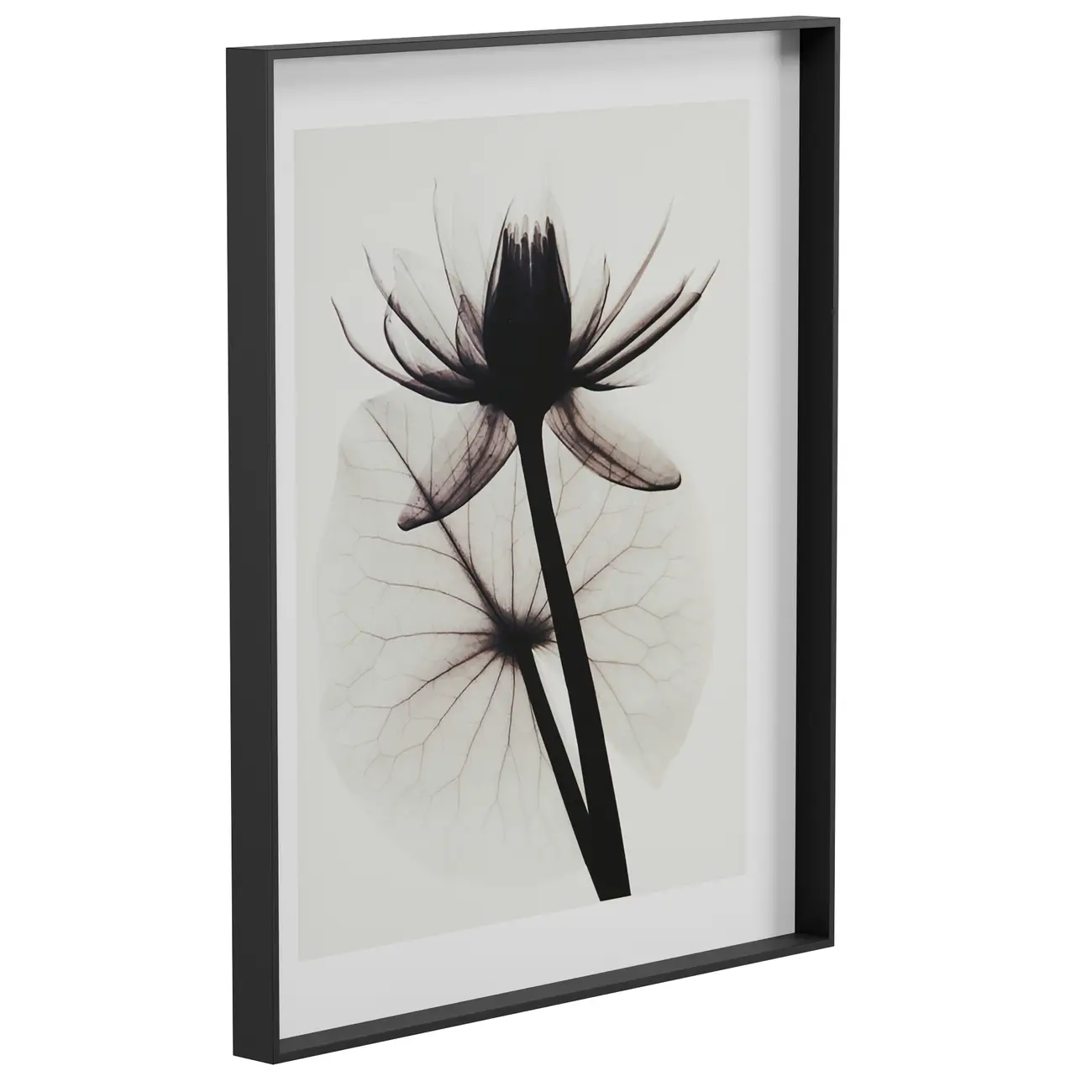 QUADRO SPRING I 84 CM X 69 CM - BRANCO/PRETO - Foto 1