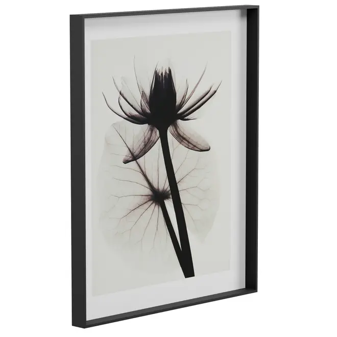QUADRO SPRING I 84 CM X 69 CM - BRANCO/PRETO - Foto 1