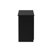 MINCE BUFFET 3 PORTAS 1,34 M X 45 CM - PRETO/PRATA - Foto 1