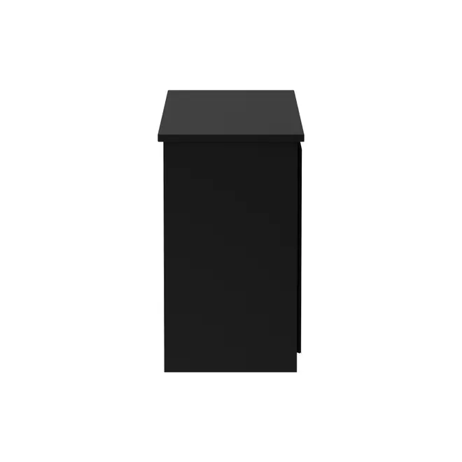 MINCE BUFFET 3 PORTAS 1,34 M X 45 CM - PRETO/PRATA - Foto 1
