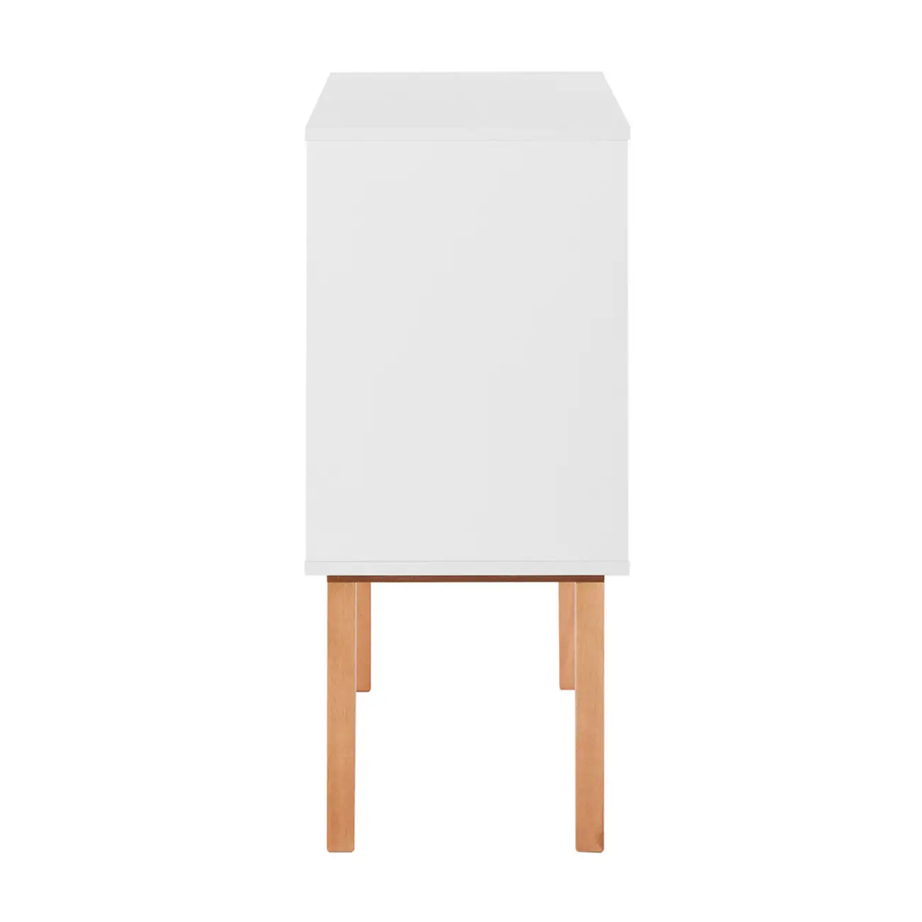 BUFFET 2 PORTAS/3 GAVETAS 1,20 M X 35 CM LIN - BRANCO/NOZES - Foto 5