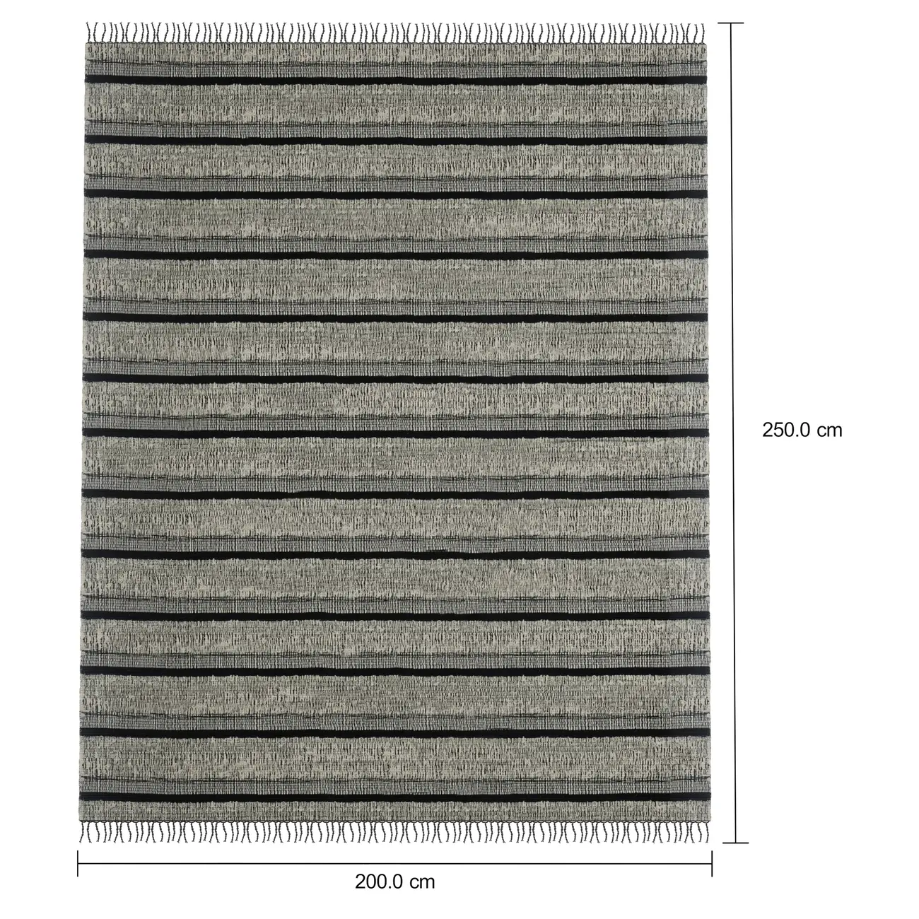 TAPETE 2 M X 2,50 M BOHO - PRETO/NATURAL - Foto 8
