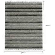 TAPETE 2 M X 2,50 M BOHO - PRETO/NATURAL - Foto 8