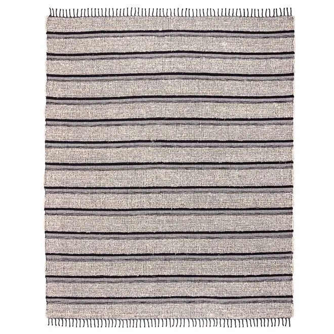 TAPETE 2 M X 2,50 M BOHO - PRETO/NATURAL - Foto 2