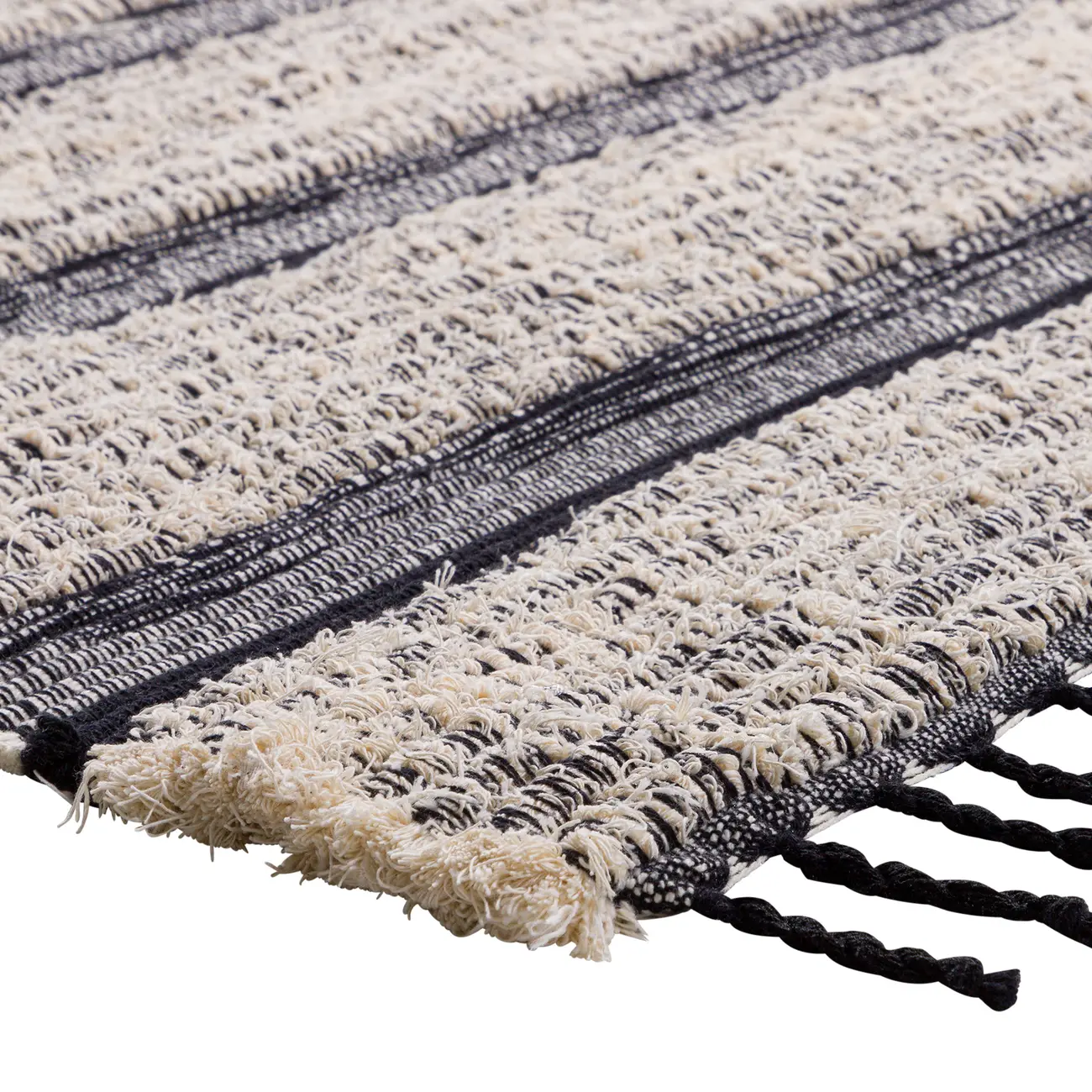 TAPETE 2 M X 2,50 M BOHO - PRETO/NATURAL - Foto 4