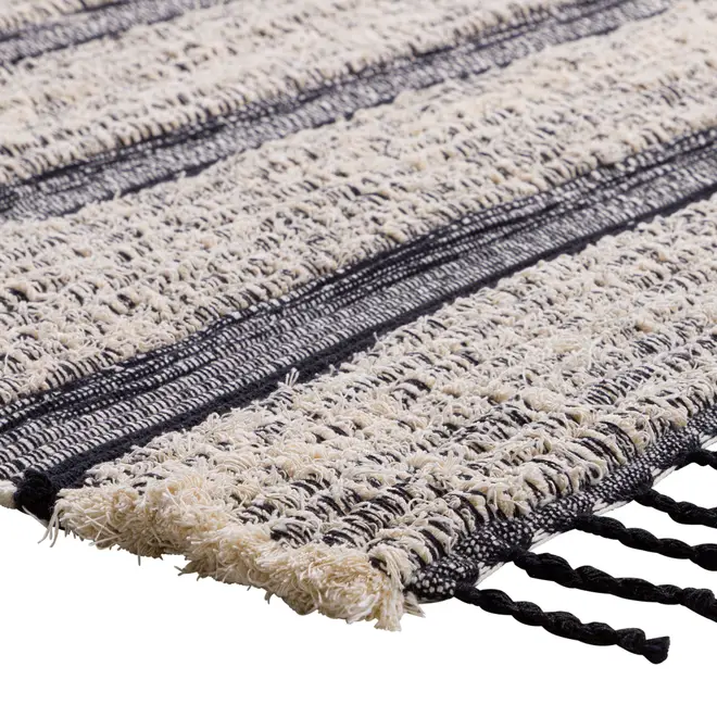 TAPETE 2 M X 2,50 M BOHO - PRETO/NATURAL - Foto 4