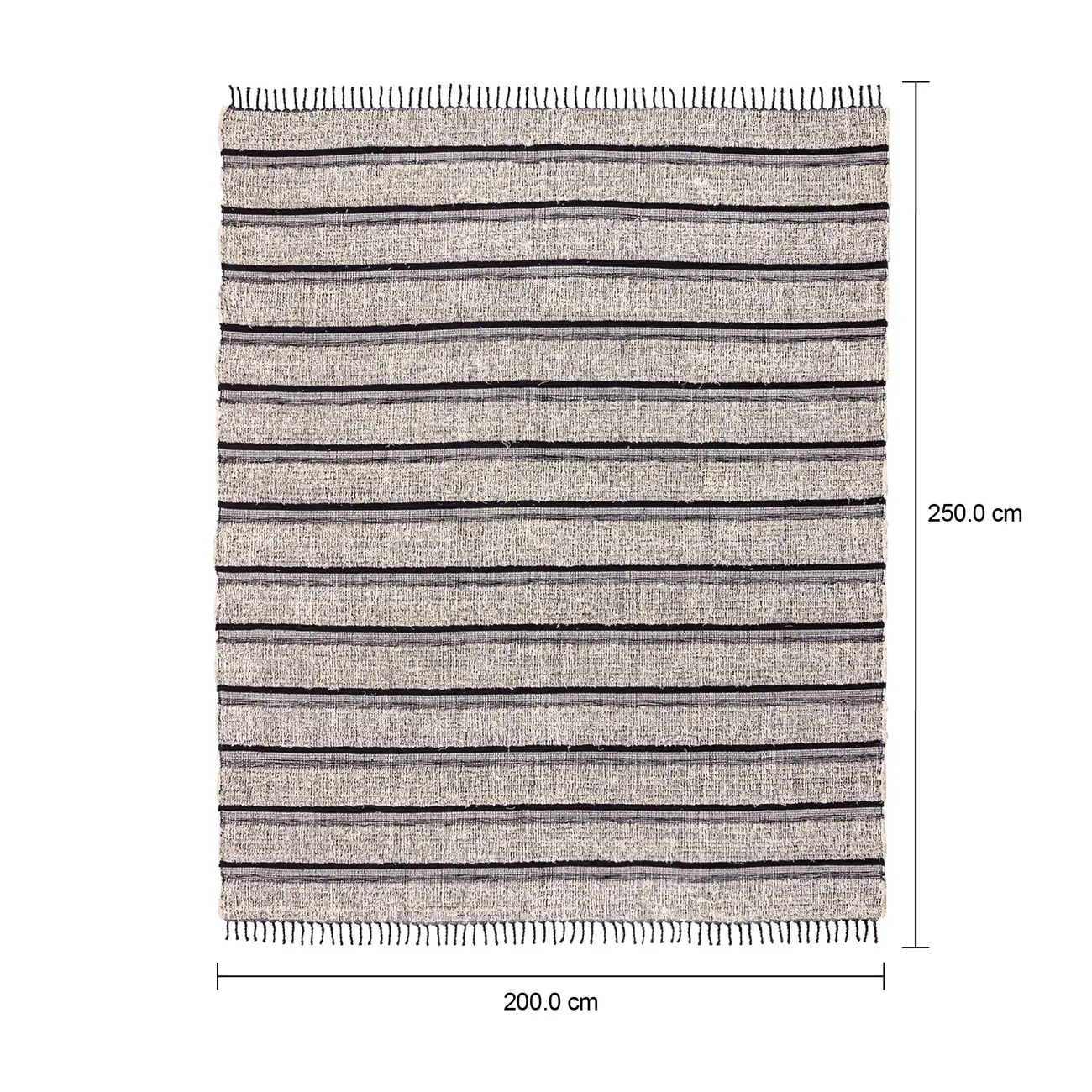 TAPETE 2 M X 2,50 M BOHO - PRETO/NATURAL - Foto 7