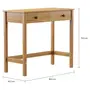 MESA 1 GAVETA 90 CM X 40 CM HALQ - AMÊNDOA - Foto 6