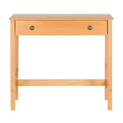 MESA 1 GAVETA 90 CM X 40 CM HALQ - AMÊNDOA - Foto 1