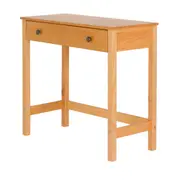 MESA 1 GAVETA 90 CM X 40 CM HALQ - AMÊNDOA - Foto 2