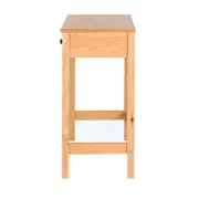 MESA 1 GAVETA 90 CM X 40 CM HALQ - AMÊNDOA - Foto 3