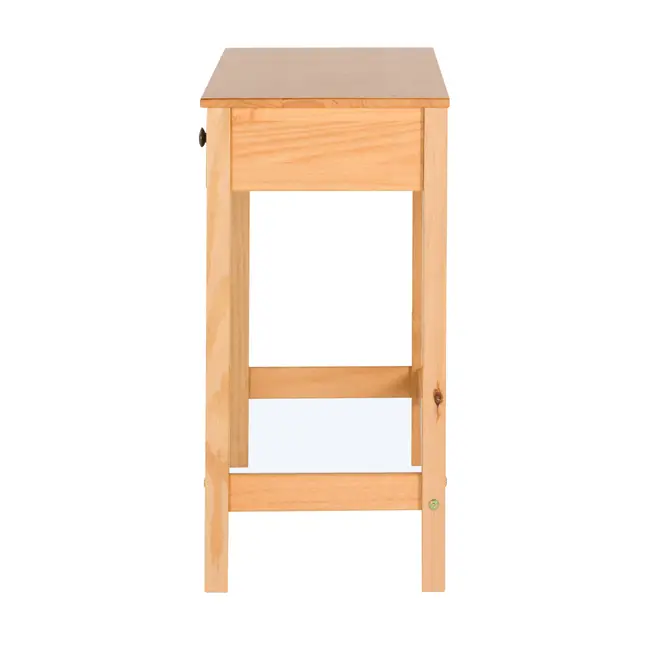 MESA 1 GAVETA 90 CM X 40 CM HALQ - AMÊNDOA - Foto 3