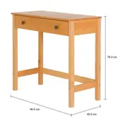 MESA 1 GAVETA 90 CM X 40 CM HALQ - AMÊNDOA - Foto 5