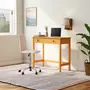 MESA 1 GAVETA 90 CM X 40 CM HALQ - AMÊNDOA - Foto 7
