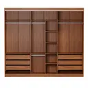 ESTRUTURA DE GUARDA-ROUPA DE CASAL 3 PORTAS FRIZ