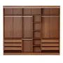 ESTRUTURA DE GUARDA-ROUPA DE CASAL 3 PORTAS FRIZ - FREIJÓ - Foto 1