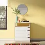 CÔMODA 4 GAVETAS 65 CM X 39 CM WINK - NATURAL WASHED/BRANCO - Foto 11