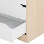 CÔMODA 4 GAVETAS 65 CM X 39 CM WINK - NATURAL WASHED/BRANCO - Foto 5