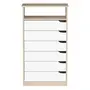 CÔMODA 6 GAVETAS 65 CM X 39 CM WINK - NATURAL WASHED/BRANCO - Foto 7