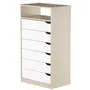 CÔMODA 6 GAVETAS 65 CM X 39 CM WINK - NATURAL WASHED/BRANCO - Foto 8