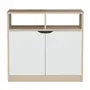 ARMÁRIO 2 PORTAS 80 CM X 40 CM WINK - NATURAL WASHED/BRANCO - Foto 7