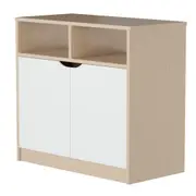 ARMÁRIO 2 PORTAS 80 CM X 40 CM WINK - NATURAL WASHED/BRANCO - Foto 8