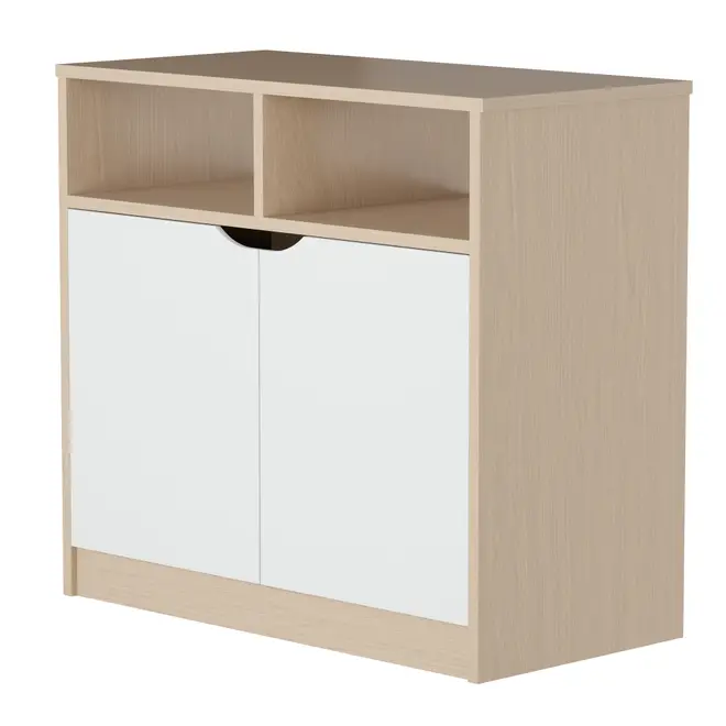 ARMÁRIO 2 PORTAS 80 CM X 40 CM WINK - NATURAL WASHED/BRANCO - Foto 8