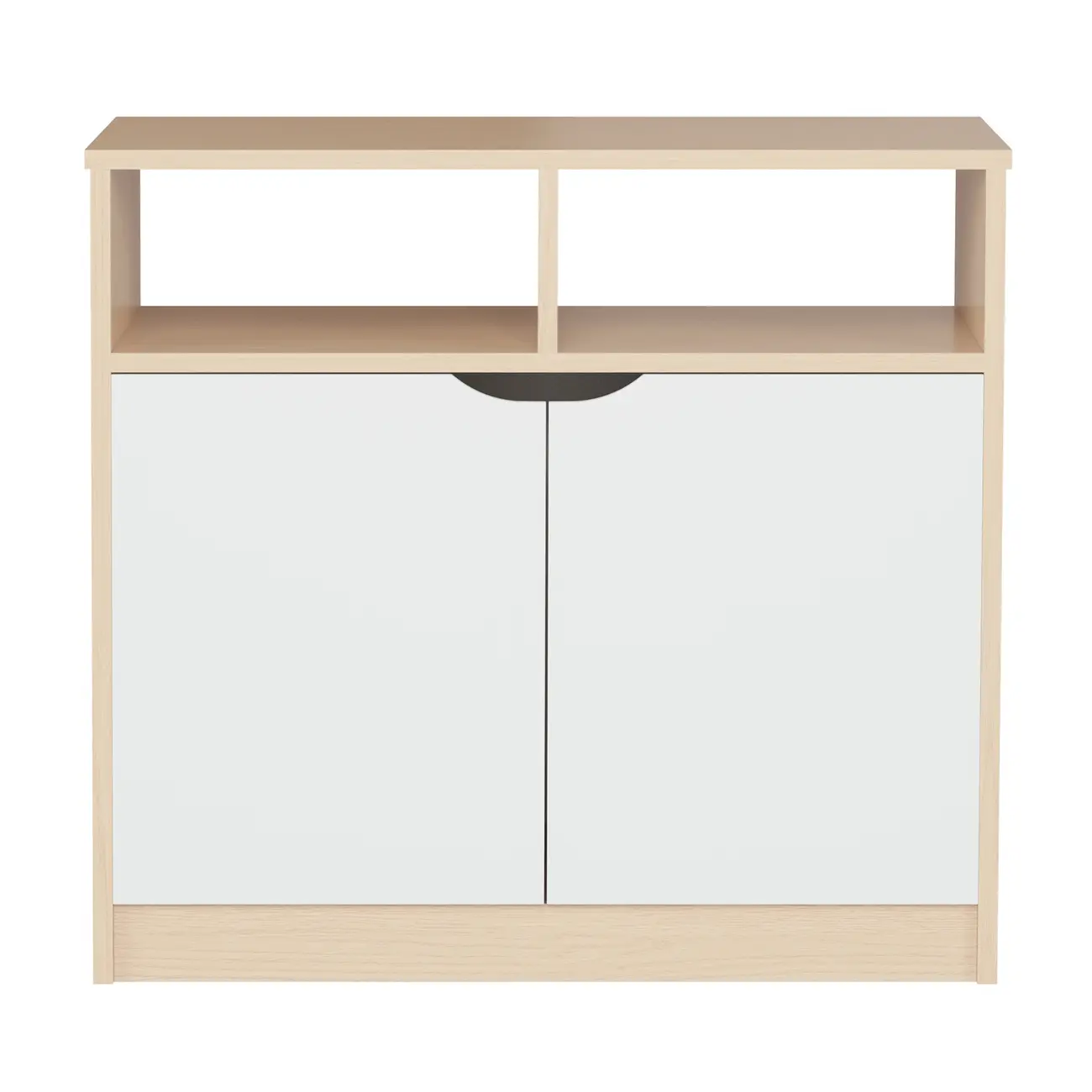 ARMÁRIO 2 PORTAS 80 CM X 40 CM WINK - NATURAL WASHED/BRANCO - Foto 1