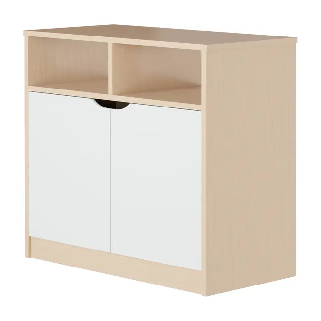 ARMÁRIO 2 PORTAS 80 CM X 40 CM WINK - NATURAL WASHED/BRANCO - Foto 2