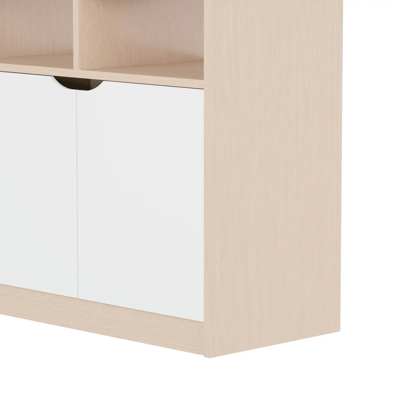 ARMÁRIO 2 PORTAS 80 CM X 40 CM WINK - NATURAL WASHED/BRANCO - Foto 4