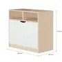 ARMÁRIO 2 PORTAS 80 CM X 40 CM WINK - NATURAL WASHED/BRANCO - Foto 6