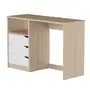 ESCRIVANINHA 3 GAVETAS 1,10 M X 40 CM WINK - NATURAL WASHED/BRANCO - Foto 9