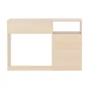 ESCRIVANINHA 3 GAVETAS 1,10 M X 40 CM WINK - NATURAL WASHED/BRANCO - Foto 5