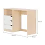 ESCRIVANINHA 3 GAVETAS 1,10 M X 40 CM WINK - NATURAL WASHED/BRANCO - Foto 7