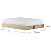 CAMA DE CASAL 1,38 M GLIDE - NATURAL WASHED - Foto 6