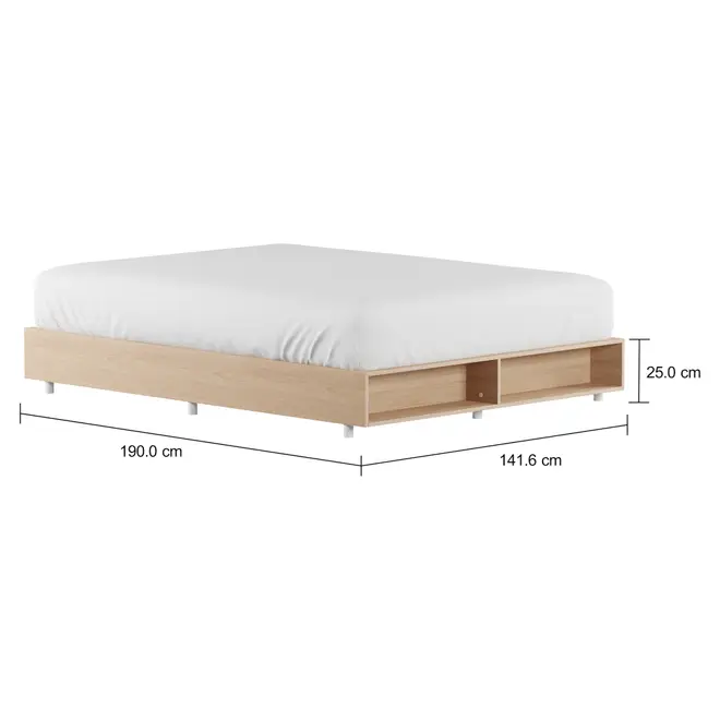CAMA DE CASAL 1,38 M GLIDE - NATURAL WASHED - Foto 6