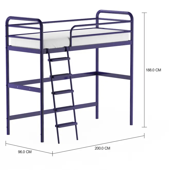 CAMA SISTEMA DE QUARTO INTEGRADO 88 CM COM ESTRUTURA PARA ESCRIVANINHA NEW LINK - MUIRACATIARA - Foto 2