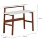 ESCRIVANINHA 1,10 M X 55 CM WORKHOME - NOZES/BRANCO - Foto 2