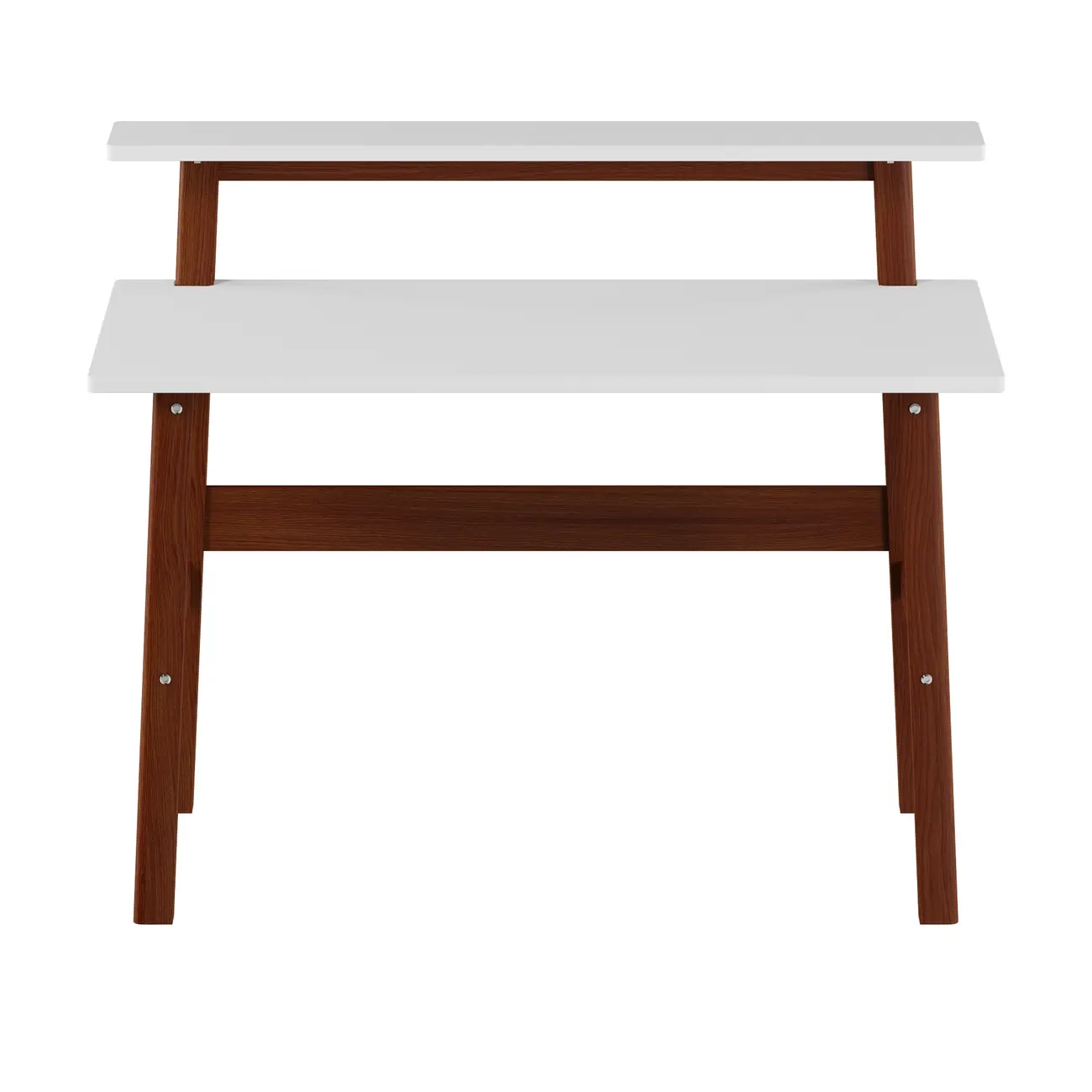 ESCRIVANINHA 1,10 M X 55 CM WORKHOME - NOZES/BRANCO - Foto 1