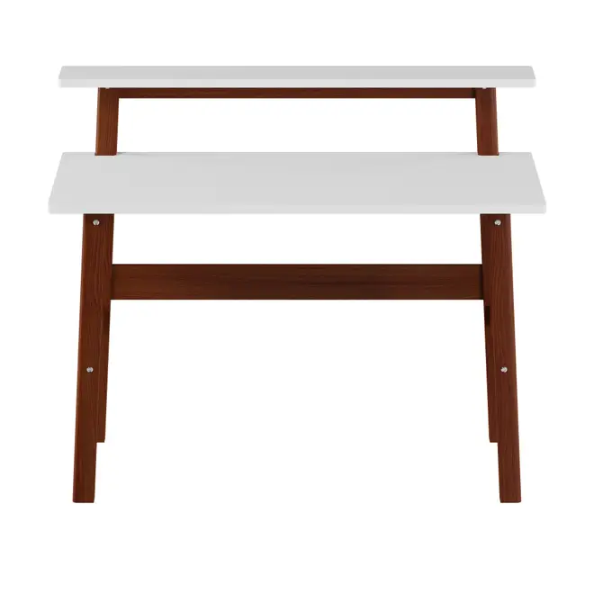 ESCRIVANINHA 1,10 M X 55 CM WORKHOME - NOZES/BRANCO - Foto 1